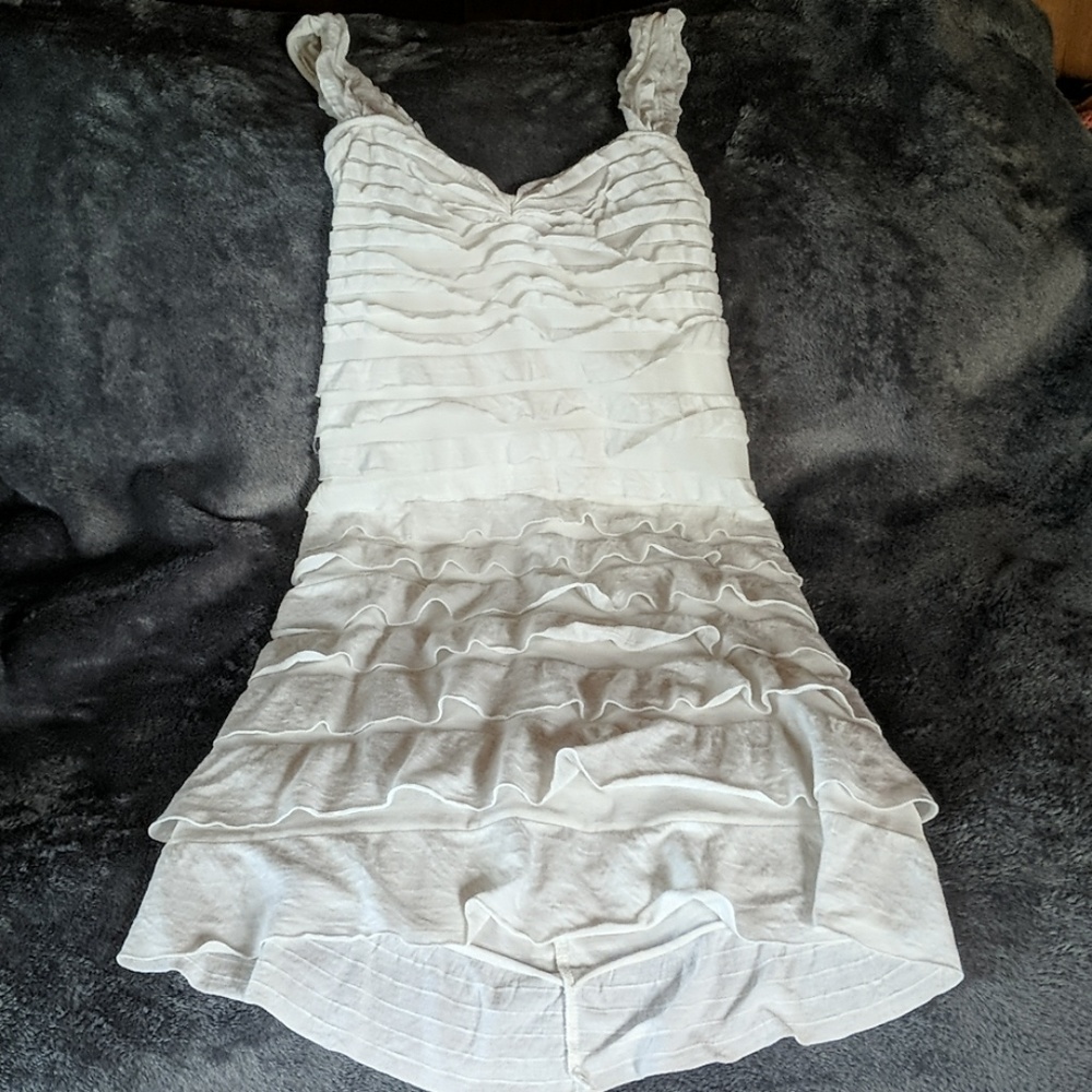 Ruffled Ivory Max Studio Dress sz Small